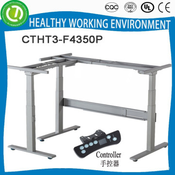 motorised adjustable table leg r assisted by pneumatic strut &Height adjustable table frame